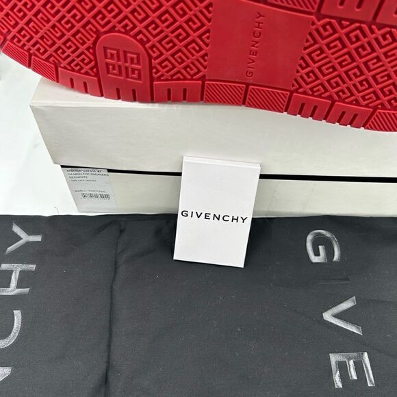 Men’s Givenchy high top pebble,grain  Leather sneakers, size 45 made in Portugal - Picture 8 of 12